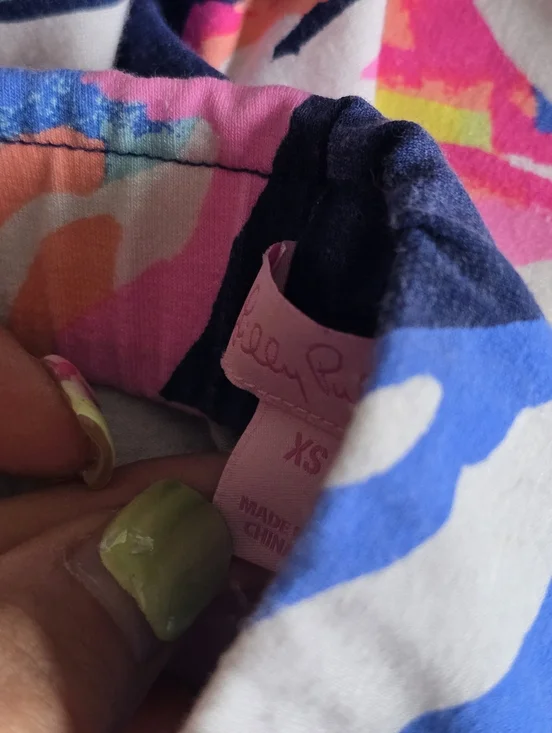 Lilly Pulitzer Blue Multi Tropical Floral Off-Shoulder Maxi Skirt Set - Picture 4 of 6